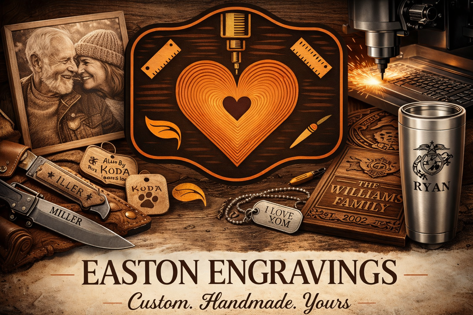 Easton Engravings | Custom Engraving, Creative Manufacturing & Design